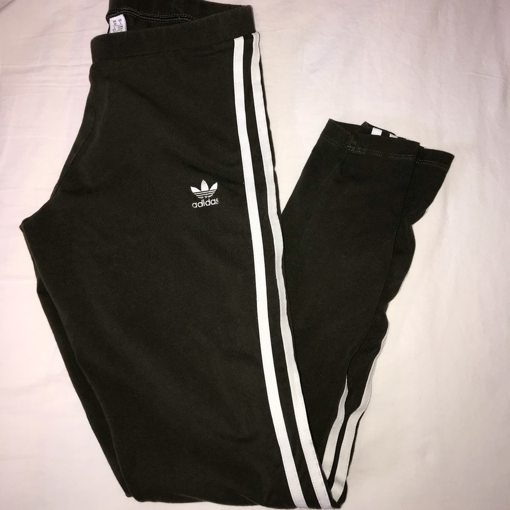 Adidas olive green leggings